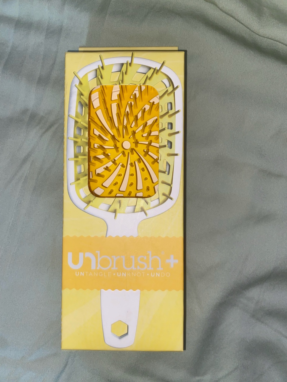 Yellow Paddle Hair Brush – Detangling Hair Tool for Women